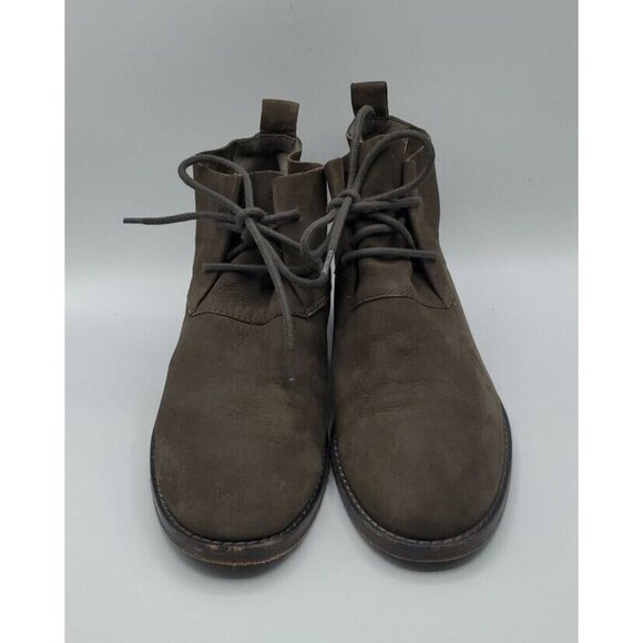 EILEEN FISHER Rey Womens Bootie Shark Gray Suede Leather Lace-up Boot 8M - Picture 2 of 12